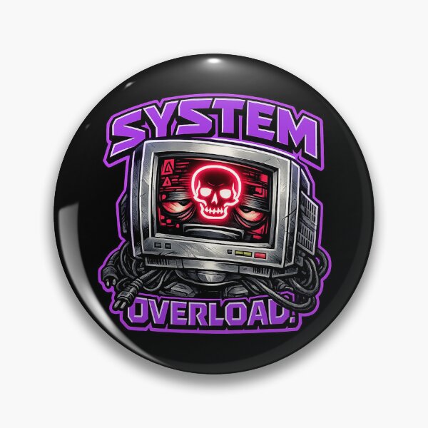 Artikelvorschau, Systemüberlastung. Retro-CRT-Monitor – Humor über Computer-Burnout. entworfen und verkauft von Anyshca.