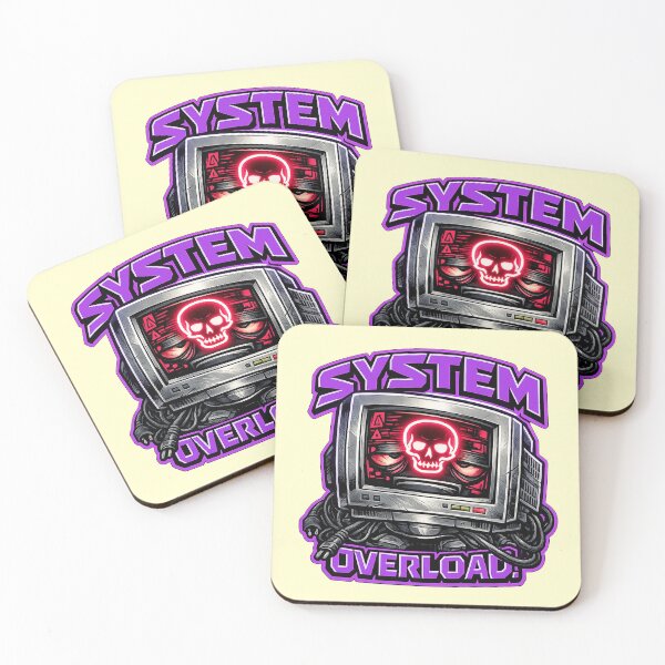 Item preview, SYSTEM OVERLOAD. Retro CRT Monitor – Computer Burnout Humor designed and sold by Anyshca.