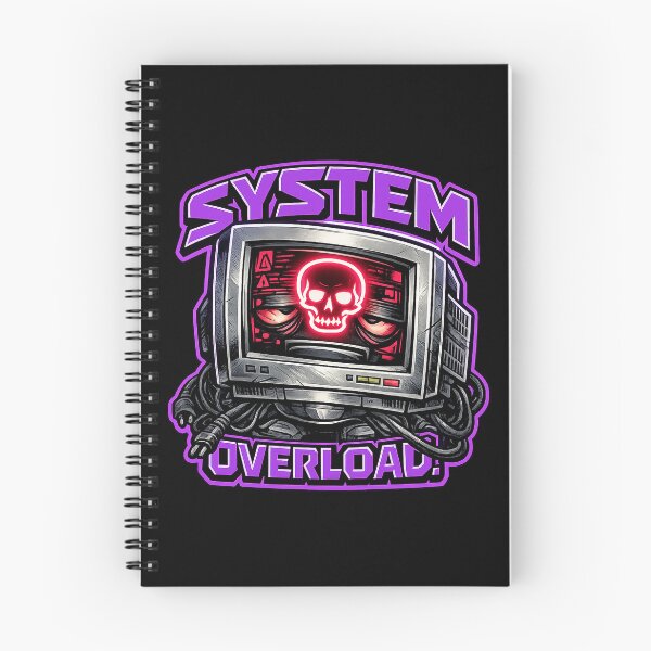 Item preview, SYSTEM OVERLOAD. Retro CRT Monitor – Computer Burnout Humor designed and sold by Anyshca.