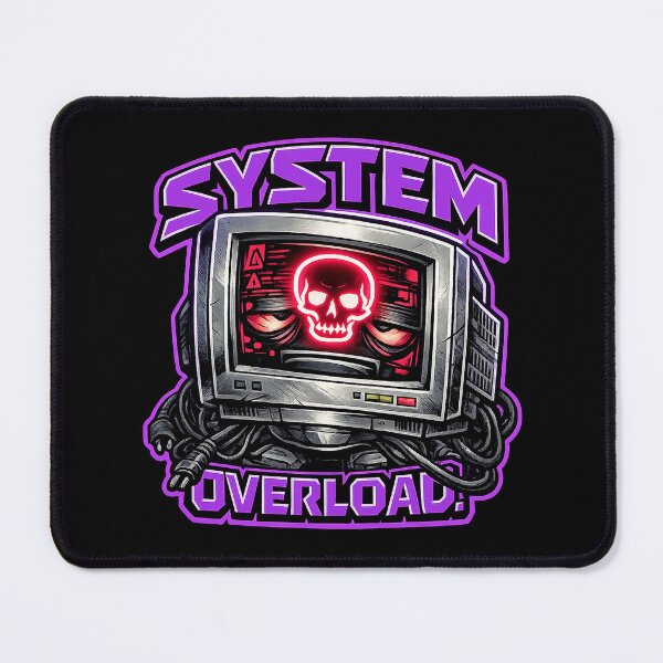 Item preview, SYSTEM OVERLOAD. Retro CRT Monitor – Computer Burnout Humor designed and sold by Anyshca.
