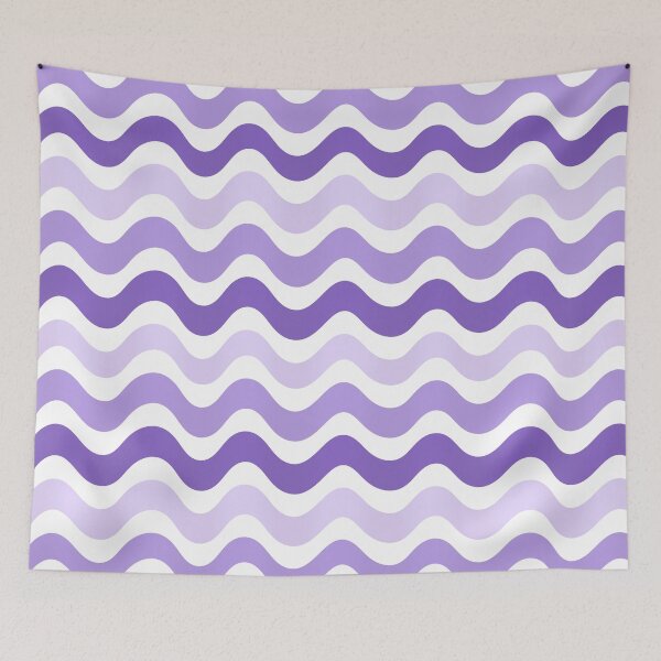 Item preview, 3D wave pattern - Purple shade designed and sold by Pattern Petals.