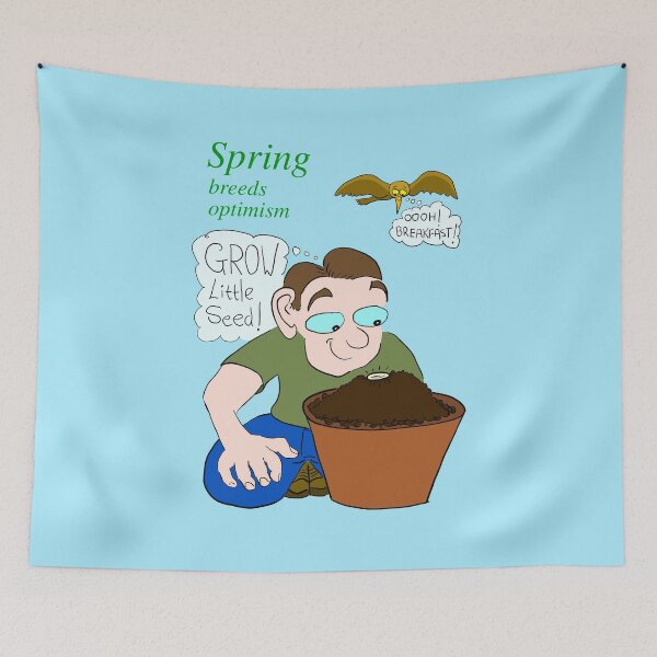 Item preview, Spring optimism: Grow little seed ! designed and sold by LittleGreyMan2026.