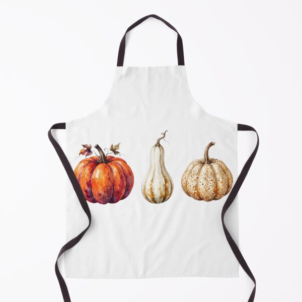 Item preview, Watercolor Autumn Pumpkins Design, Fall Orange and Beige Gourds designed and sold by VibranPalette.