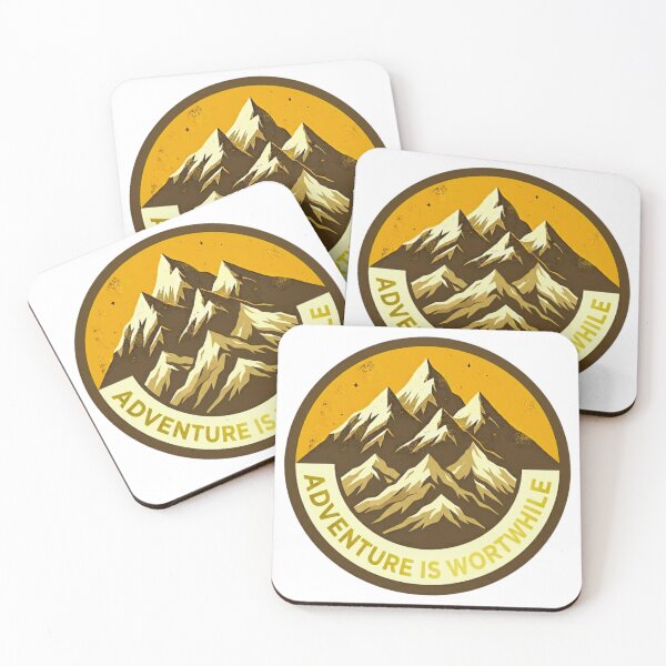 Item preview, Vintage Mountain Emblem Graphic T-Shirt - Adventure Is Worthwhile Outdoor Badge Design designed and sold by GabeMountainArt.