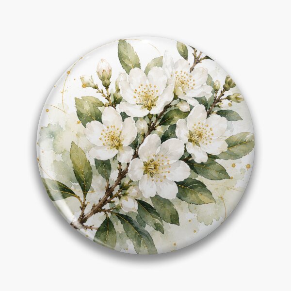 Item preview, Myrtle Flower in Watercolor | Argentine Botany | Botanical Illustration designed and sold by Esencia Argentina.