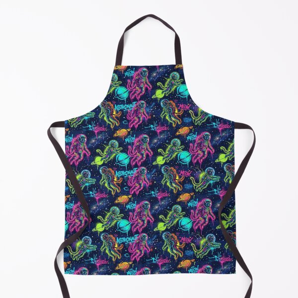 Item preview, Neon Graffiti Space Cat Streetwear Pattern designed and sold by Thai Vibe Studio.