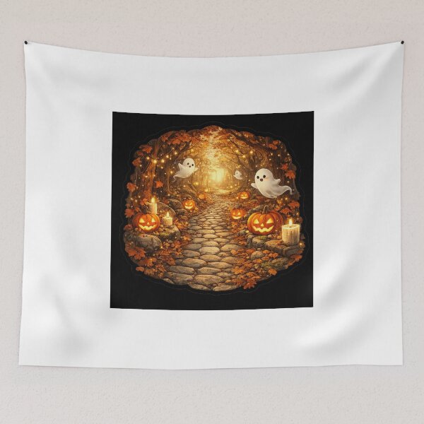Item preview, Cute Ghost Lantern Path Sticker designed and sold by VeltrixaDesigns.