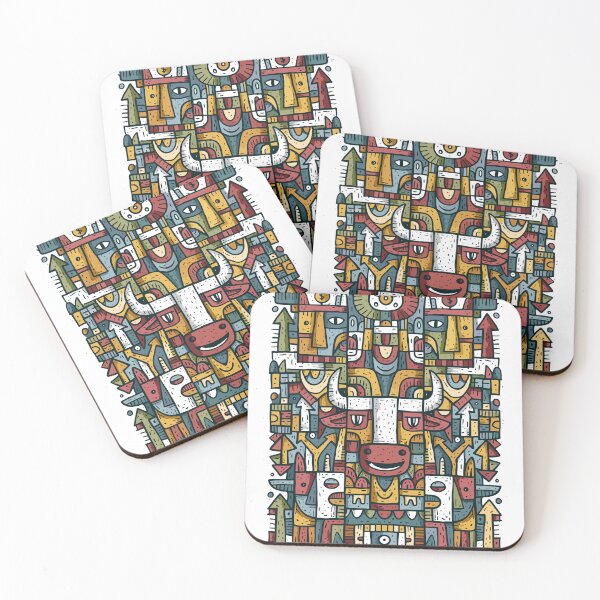 Item preview, Prosperity Bull Mosaic Art designed and sold by Romgora.