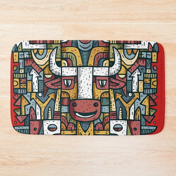 Item preview, Prosperity Bull Mosaic Art designed and sold by Romgora.