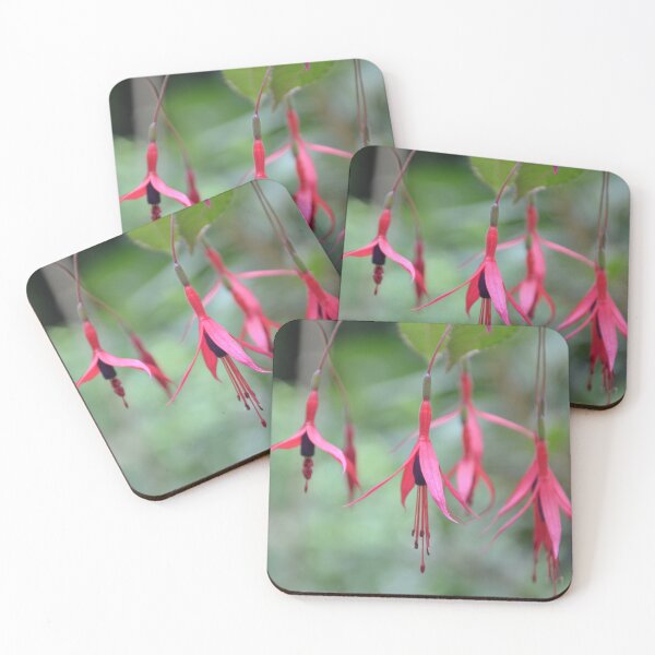 Item preview, Hanging Pink and Purple Fuchsia Blossoms designed and sold by MiraNadaPrints.