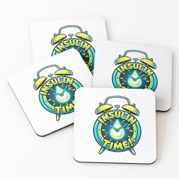 Item preview, Insulin Time Funny Retro Diabetes Reminder Sticker - T1D Quote designed and sold by OnlyArt Nature.