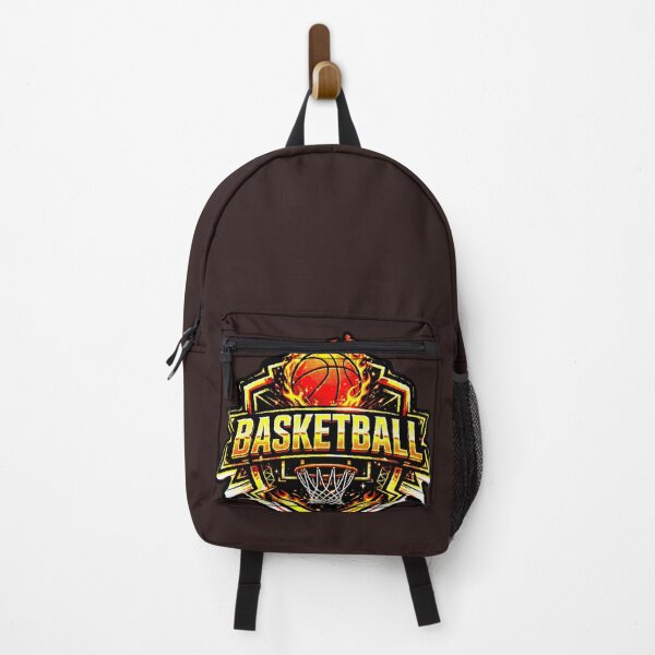 Item preview, Basketball Logo Fire | Golden Sports Shield designed and sold by AstronautMerch.