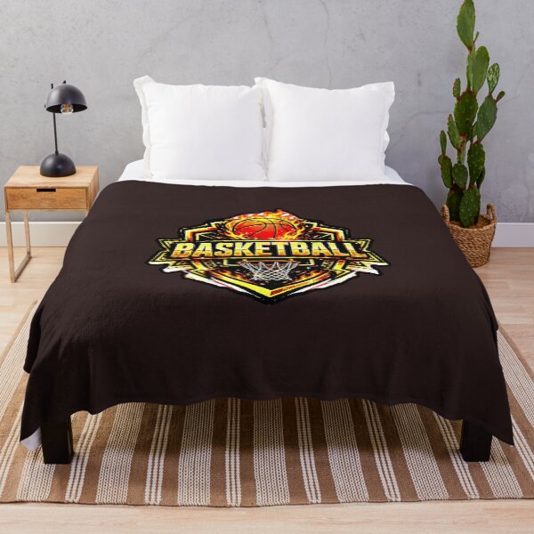 Item preview, Basketball Logo Fire | Golden Sports Shield designed and sold by AstronautMerch.