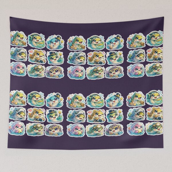 Item preview, Cute Kawaii Eel Sticker  designed and sold by KrishAuraa.