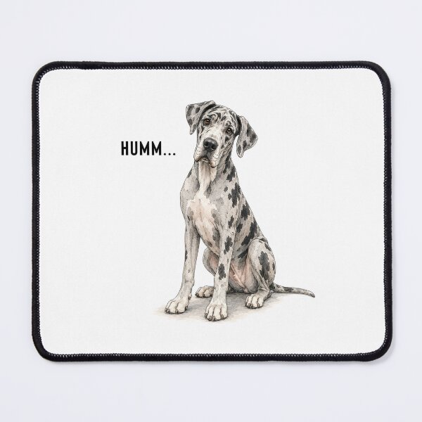 Item preview, Confused Great Dane Watercolor Dog Art designed and sold by PAPIRO SIGLO XXI.