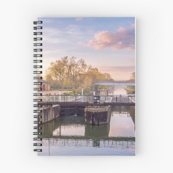 Item preview, Ponders End Lock at Sunrise, River Lee Navigation London designed and sold by ArtworkNorth.