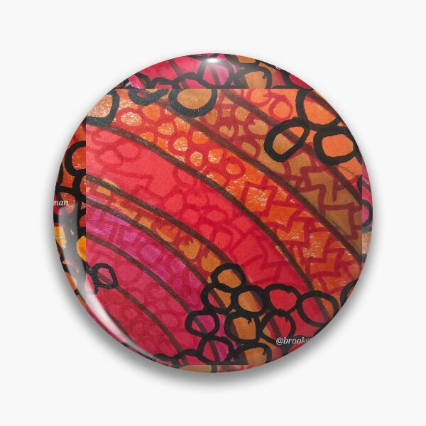 Item preview, Red Curved Patterns  designed and sold by DancingCreek.