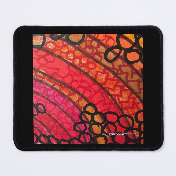 Item preview, Red Curved Patterns  designed and sold by DancingCreek.