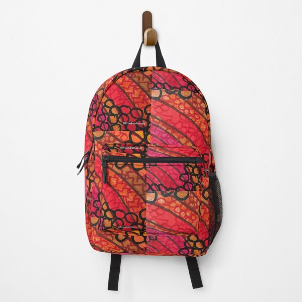 Item preview, Red Curved Patterns designed and sold by DancingCreek.