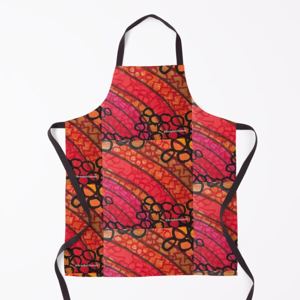 Item preview, Red Curved Patterns designed and sold by DancingCreek.