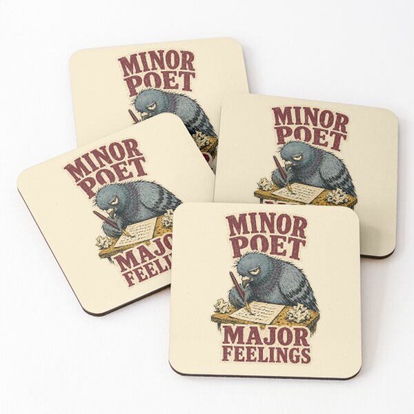 Item preview, Minor Poet, Major Feelings – Funny Pigeon Writer designed and sold by Lacritsa .