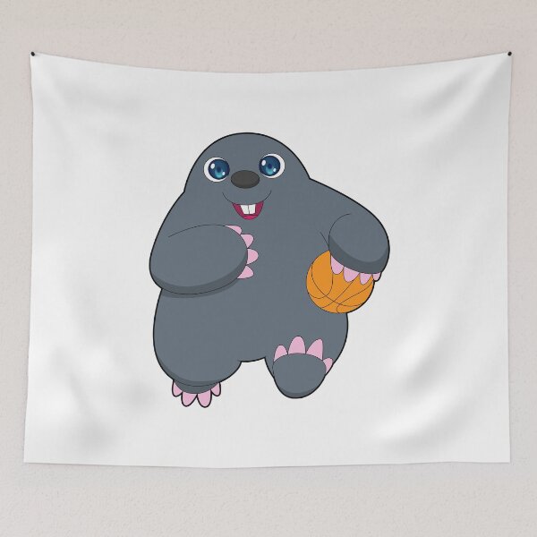 Item preview, Mole Basketball player Basketball designed and sold by Snabdesign84.