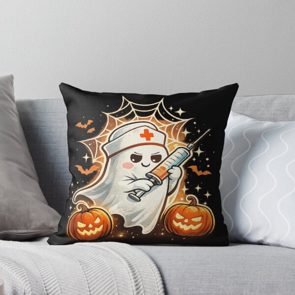Item preview, Aesthetic Nurse Halloween Gift Ghost Syringe Art designed and sold by Corvoria.