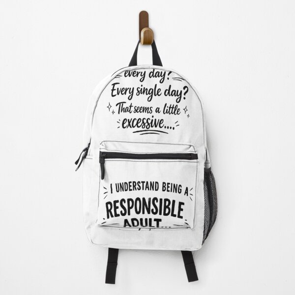 Item preview, Responsible Adult Funny Quote Design | Sarcastic Adulting Humor Gift designed and sold by Makenim.