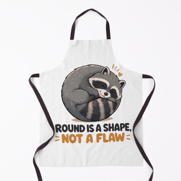 Item preview, Jimothy Round Is a Shape Not a Flaw - Cute Curled Up Raccoon designed and sold by Uglyandcute.