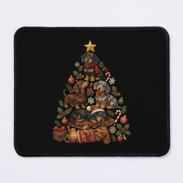 Item preview, Christmas Tree Dachshund Dog designed and sold by SOUFIANE1991.