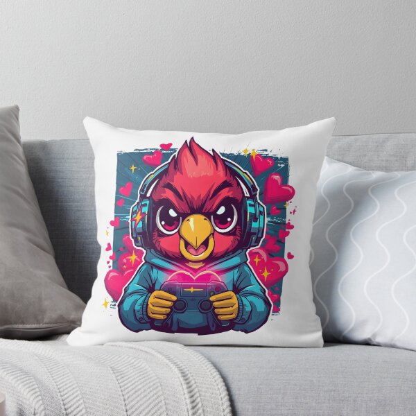 Item preview, Lovebird Gamer Sticker | Cute Gaming Bird with Headset | RGB Gamer Mascot | Anime Gaming Lovebird | Gamer Gift designed and sold by dreamz-world.