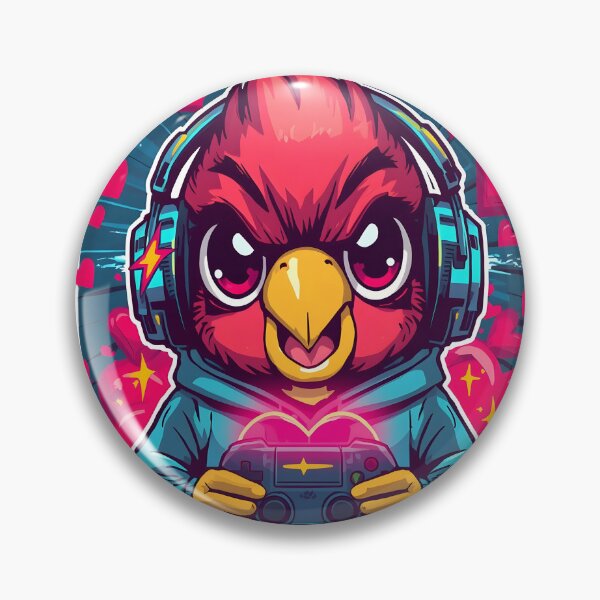 Item preview, Lovebird Gamer Sticker | Cute Gaming Bird with Headset | RGB Gamer Mascot | Anime Gaming Lovebird | Gamer Gift designed and sold by dreamz-world.