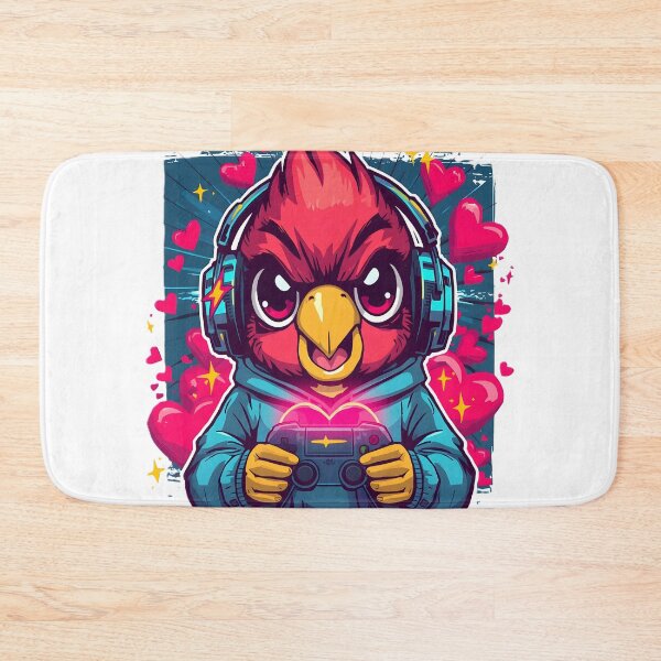 Item preview, Lovebird Gamer Sticker | Cute Gaming Bird with Headset | RGB Gamer Mascot | Anime Gaming Lovebird | Gamer Gift designed and sold by dreamz-world.