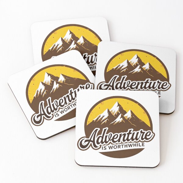 Item preview, Vintage Mountain Hiking Graphic T-Shirt Adventure Is Worthwhile Outdoor Badge designed and sold by GabeMountainArt.