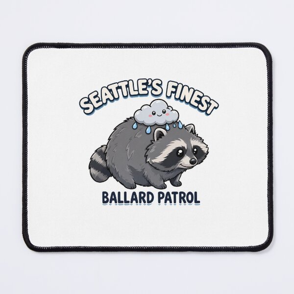 Item preview, Jimothy Seattle's Finest Ballard Patrol - Funny Rainy Day Raccoon Shirt designed and sold by Uglyandcute.