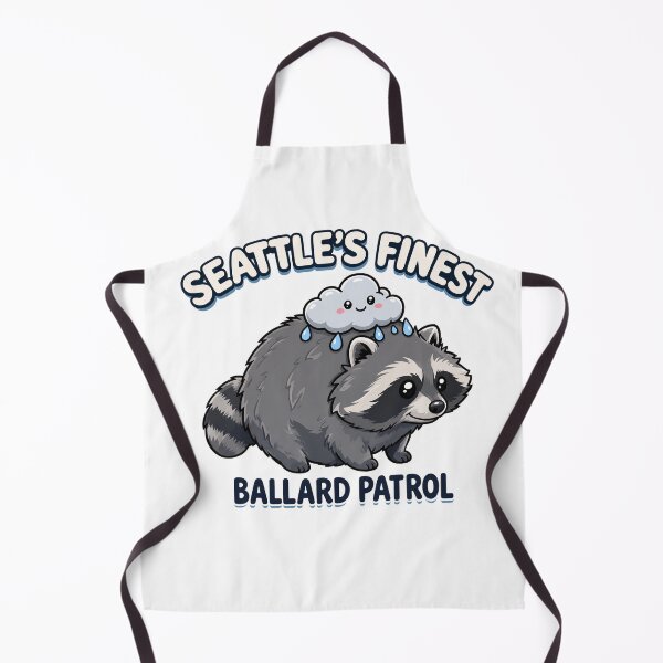 Item preview, Jimothy Seattle's Finest Ballard Patrol - Funny Rainy Day Raccoon Shirt designed and sold by Uglyandcute.
