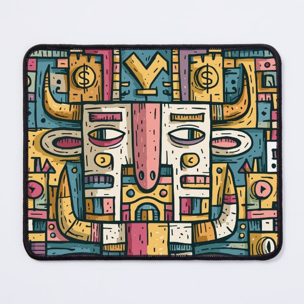 Item preview, Maximalist Urban Doodle Totem Art designed and sold by Romgora.