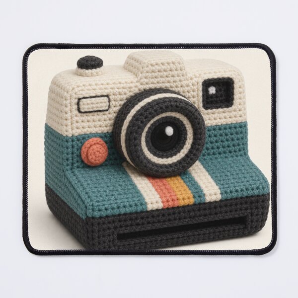 Item preview, Cute Crochet Camera Yarn Art designed and sold by Rob Hopper | RoboRob001.