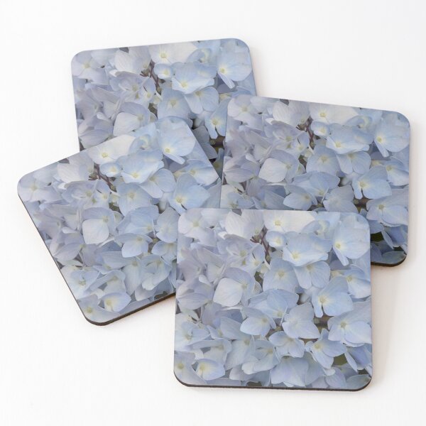Item preview, Soft Blue Hydrangea Petals Full Frame designed and sold by MiraNadaPrints.