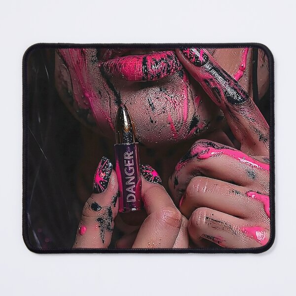 Item preview, Neon Danger - Grunge Punk Makeup & Bold Pink Aesthetic Art designed and sold by abanoubnabil.