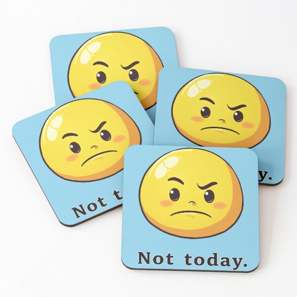Item preview, Nope Not Today Angry Emoji designed and sold by GaffaDesigns.