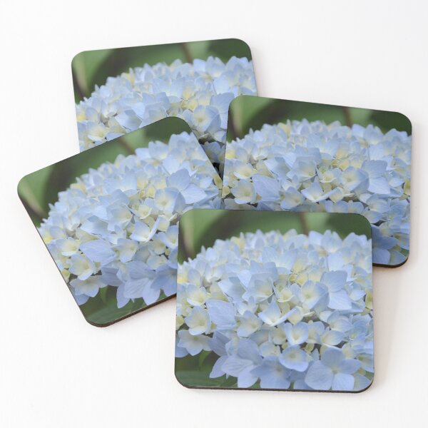 Item preview, Blue and Yellow Hydrangea Flower Head designed and sold by MiraNadaPrints.