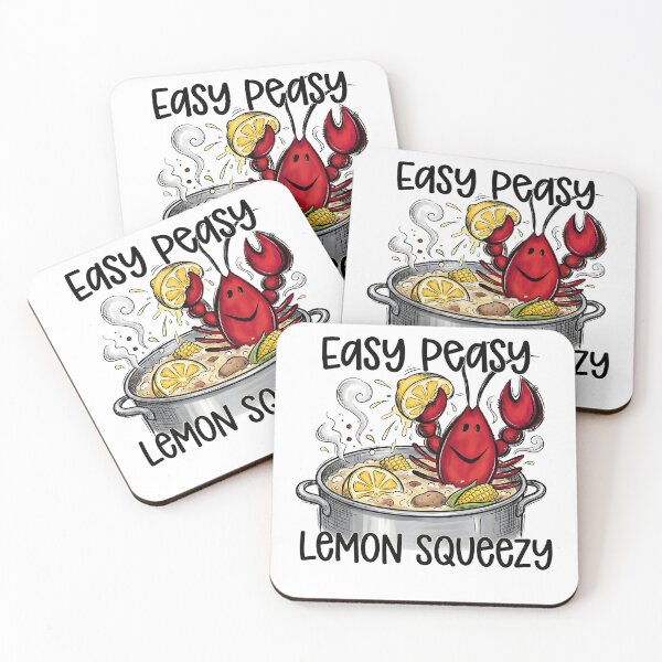 Item preview, Easy Peasy Lemon Squeezy Funny Crawfish Boil Design designed and sold by TVPS17.