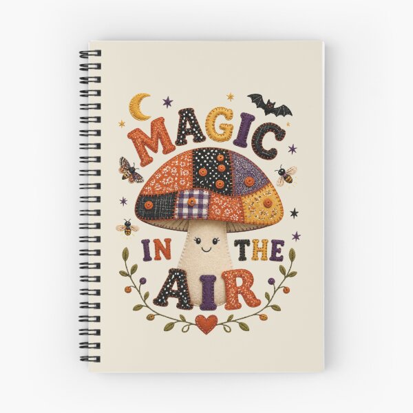 Item preview, Magic In The Air Patchwork Mushroom Halloween Badge Patch Design designed and sold by Panom Suavichien.