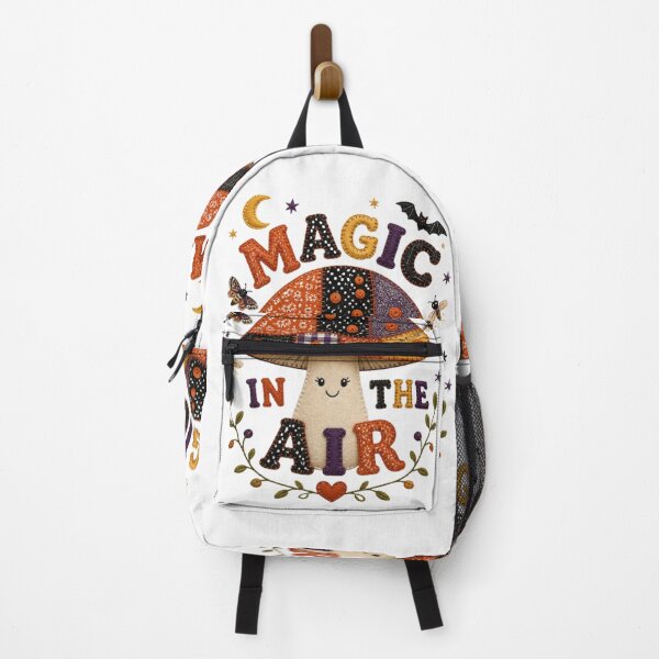 Item preview, Magic In The Air Patchwork Mushroom Halloween Badge Patch Design designed and sold by Panom Suavichien.