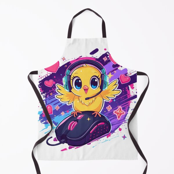 Item preview, Cute Gamer Chick Sticker | Kawaii Gaming Chick with RGB Headset & Gaming Mouse | Anime Baby Bird Gamer | Gaming Gift designed and sold by dreamz-world.
