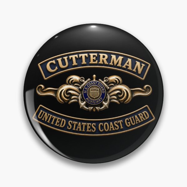 Item preview, USCG - Cutterman - Auxiliary w txt - 3D - Enhanced designed and sold by Military Insignia Products.