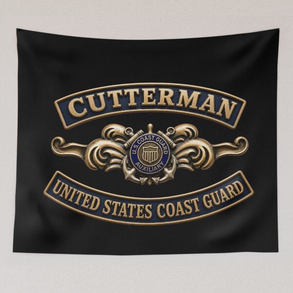 Item preview, USCG - Cutterman - Auxiliary w txt - 3D - Enhanced designed and sold by Military Insignia Products.