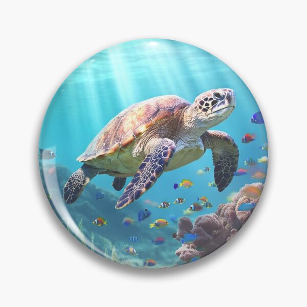 Item preview, Ocean Tranquillity - The Sea Turtle designed and sold by IRLT Designs.