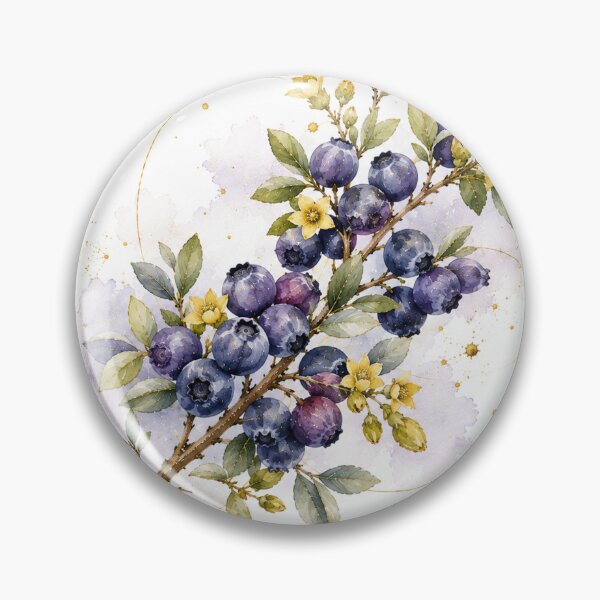 Item preview, Calafate in Watercolor | Argentine Botany | Patagonian Botanical Illustration designed and sold by Esencia Argentina.